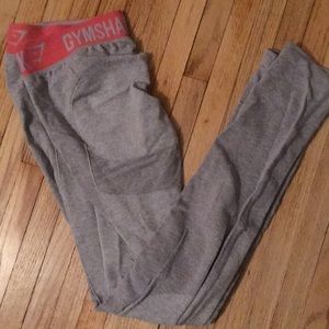 Light grey and pink gymshark leggings
